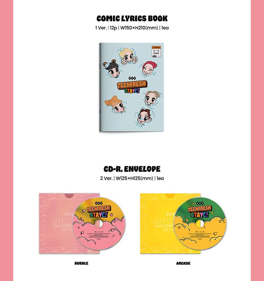 STAYC CD まとめ StayC The 3rd Mini Album TEENFRESH Digipack Ver CD Cover
