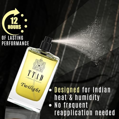 Image of TTAD Twilight Luxury Perfume for Men 100ml | Sweet Aquatic Eau De Parfum | Long Lasting Premium Fragrance for Men | Cognac, Honey, Oud & Vanilla Notes | Ideal for Evening & Special Occasions