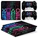 AXDNH per Playstation 4 PRO Skin Sticker Skin per PS4 PRO Pellicola Protettiva per Console E 2 Set di Pelli E Protezioni per Controller, Decalcomania in Vinile Colorato, Adesivo per Gamepad,6707