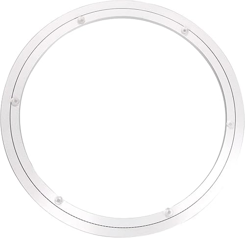 Susan perezoso de aluminio resistente, rodamiento giratorio de placa giratoria para mesa de comedor, mesa giratoria Lazy Susan de 18 pulgadas,