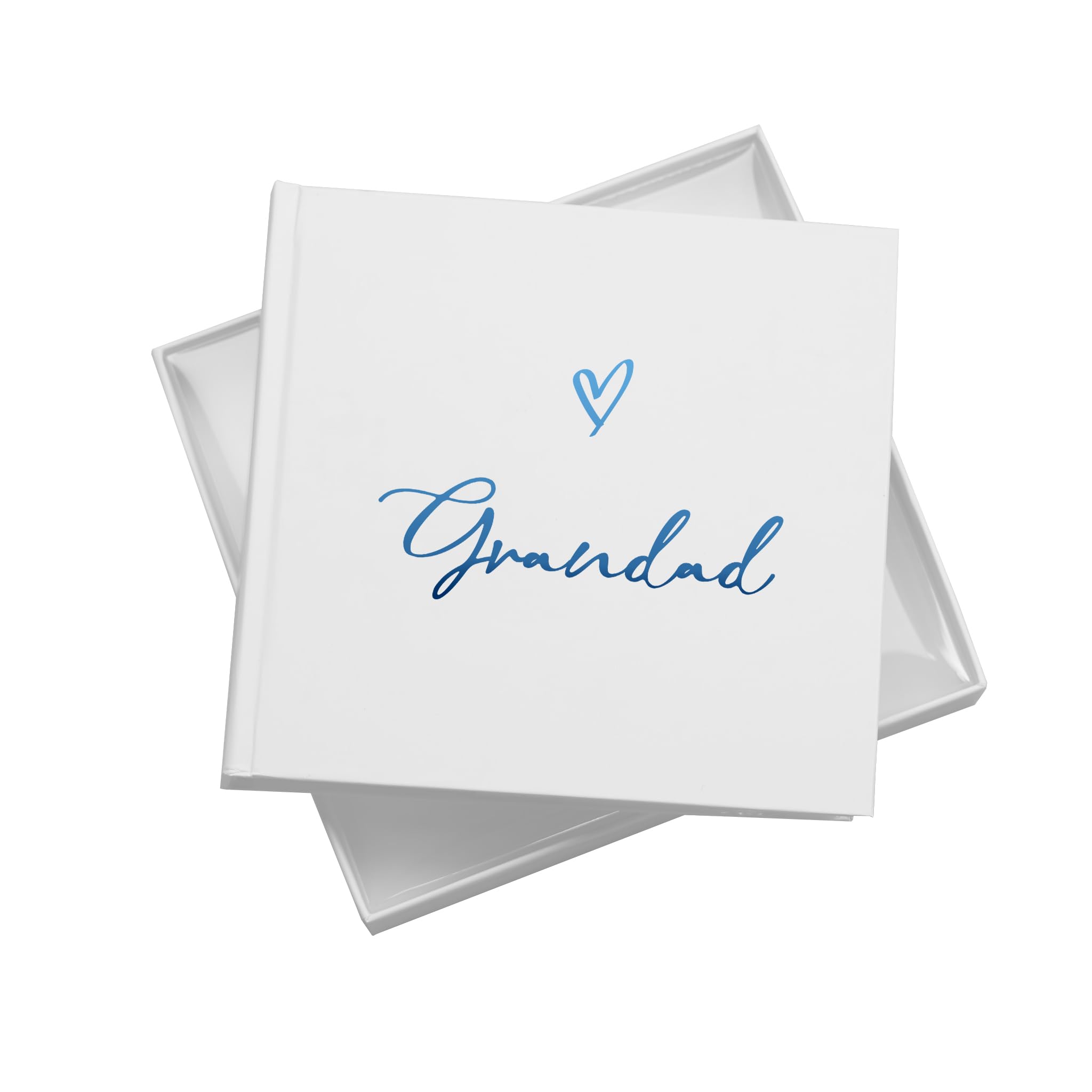Grandad Memory Photo Album, Holds 50 6x4 inch Photos, 18.5x19.5cm, White