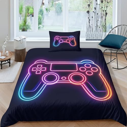 Ensemble de literie game controller imprimé 3D pour lit simple 135x200