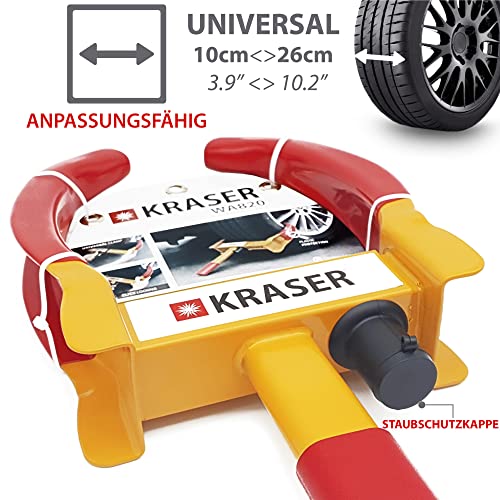 Parkkralle KRASER WA820 – Wegfahrsperre und Reifenkralle für Fahrzeuge