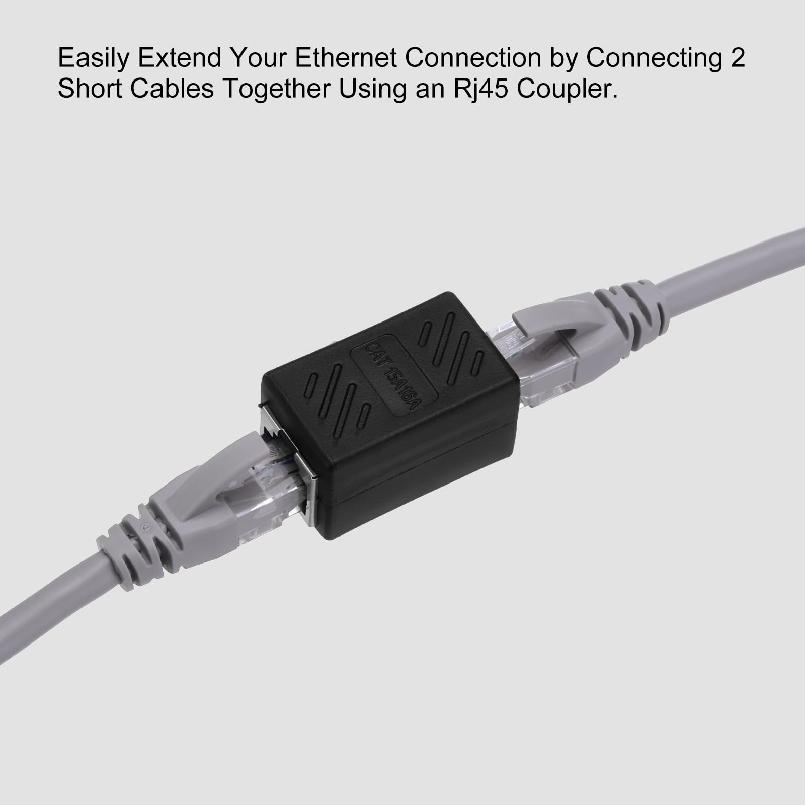 QUARKZMAN 30 Pack RJ45 Ethernet Coupler, Femmina a Femmina Cat6 Coupler Adattatore di Estensione Ethernet Connettore di Rete per Cat8/Cat7/Cat6/Cat5e/Cat5, Nero