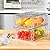 Clemate 6Pack Pantry Organizers and Storage,Clear Stackable Kitchen Storage Organizer,Foods Organizer Bins with Handles, Easily Assemble for Bathroom, Kitchen, Refrigerator, Pantry, Cabinet, Closet