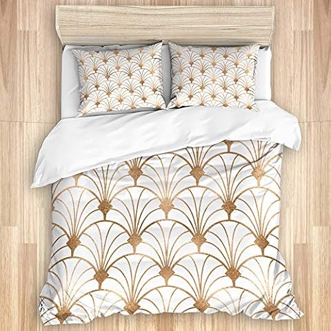 Parure lit PANILUR Beige Art déco Cover