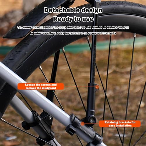 Guardabarros para bicicleta contra salpicaduras de lodo en ruta 7