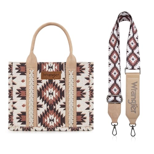 Image of Montana West X Wrangler Tote Bag for Women Boho Aztec Shoulder Purse Top Handle Satchel Handbag