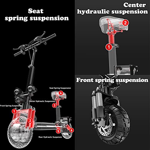 Electric Scooter for Adults with Seat,Foldable e-Scooter