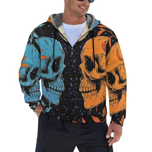 Sweat à capuche de travail polaire chaud zippé veste homme hiver