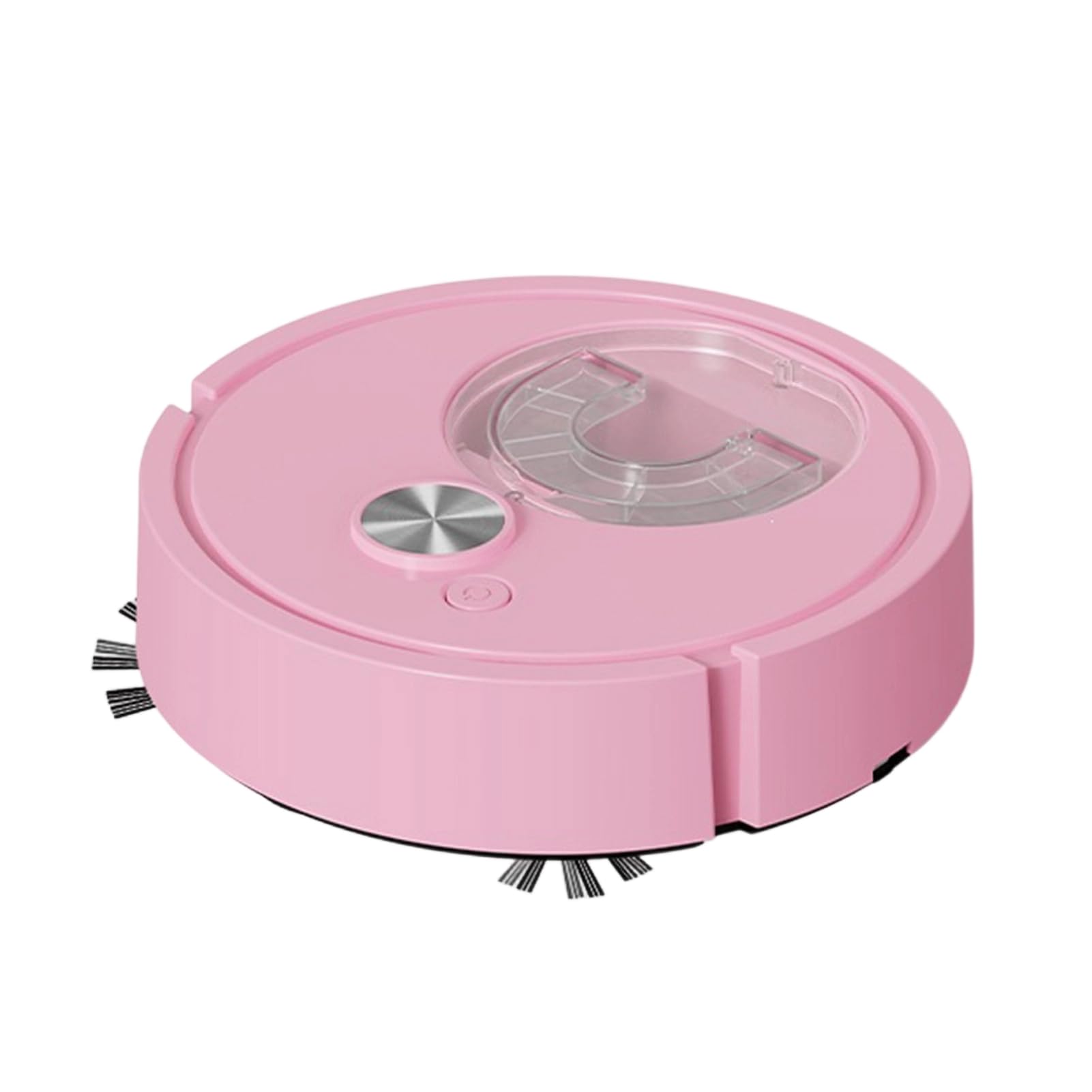 ZhzeYun 3 in 1 Robot Vacuum Cleaner, Intelligent Sweeping Suction Mopping, Automatic Obstacle Avoidance, Slim Design for Hardwood Tile Carpet Whole House Cleaning Pink