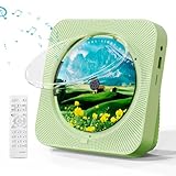 MICOCIOUS Portable CD Player with Bluetooth Desktop CD Player for Home CD Music Players with Remote Control,Timer,Built-in Dual Speakers with LED Display Home Audio Boombox FM Radio