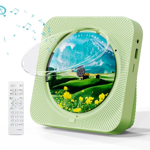 Image of MICOCIOUS Portable CD Player With Bluetooth, Remote Control, Timer, Built-in Dual Speakers, LED Display, FM Radio - Home Audio Boombox
