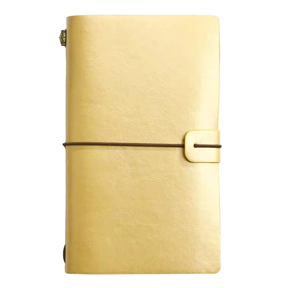 NectaRoy Retro Vintage Refillable Leather Notebook with Lined and Blank Inserts, Travelers Journals Diary Notepad,12x20cm โ image 1