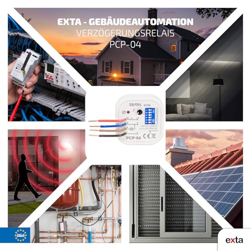 Zamel PCP-04 Zeitrelais Multifunktionsrelais für Unterputz Dosen Zeitschalter 8 Verschiedene Funktionen Zeitsteuerung Zeitschaltung Impulsrelais