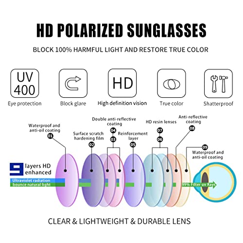 Kursan Black Heart Sunglasses for Women Polarized Lovely Shaped Cute Sun Glasses Shades UV4003