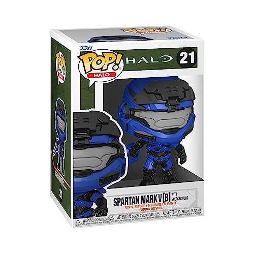 Funko Pop Games: Halo Infinite - Mark V [B] With Blue Energy Sword With Chase, Multicolor, (59336)