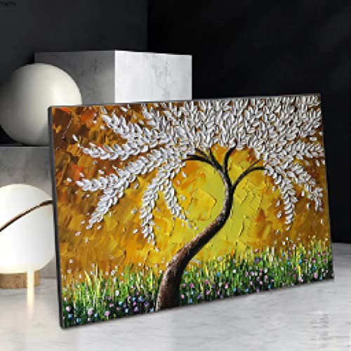 Affiche paysage nordique blanc pour créer un salon cocooning et zen