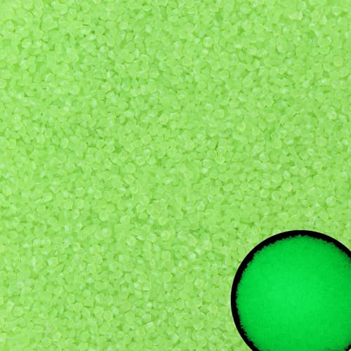 Fonyiunce 10000 Stücke Leuchtsteine, 3-5 mm Edelsteine, Fluoreszierende Steine, Dekorative Steine, Leuchtsteine Garten Kieselsteine, für Garten Aquarium Kinderzimmer Balkon Deko (Grün)