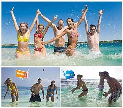 MAKFORT 2 Pcs Balle rebondissante d'eau de pour la Piscine et la mer Jeu de Sports Aquatiques d'amusement pour Adolescents Adultes la Famille et Les Amis (Bleu + Vert