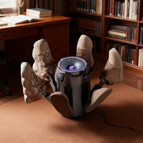 Secador de calzado eléctrico portátil y plegable miniatura 2