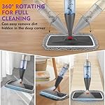 Spray Mop for Floor Cleaning with Washable Pads, Microfiber Wet Mops with 800 ml Refillable Bottle,Reusable Dust Mops with Sprayer for Hardwood Laminate Vinyl Tile Cleaning - Image 4