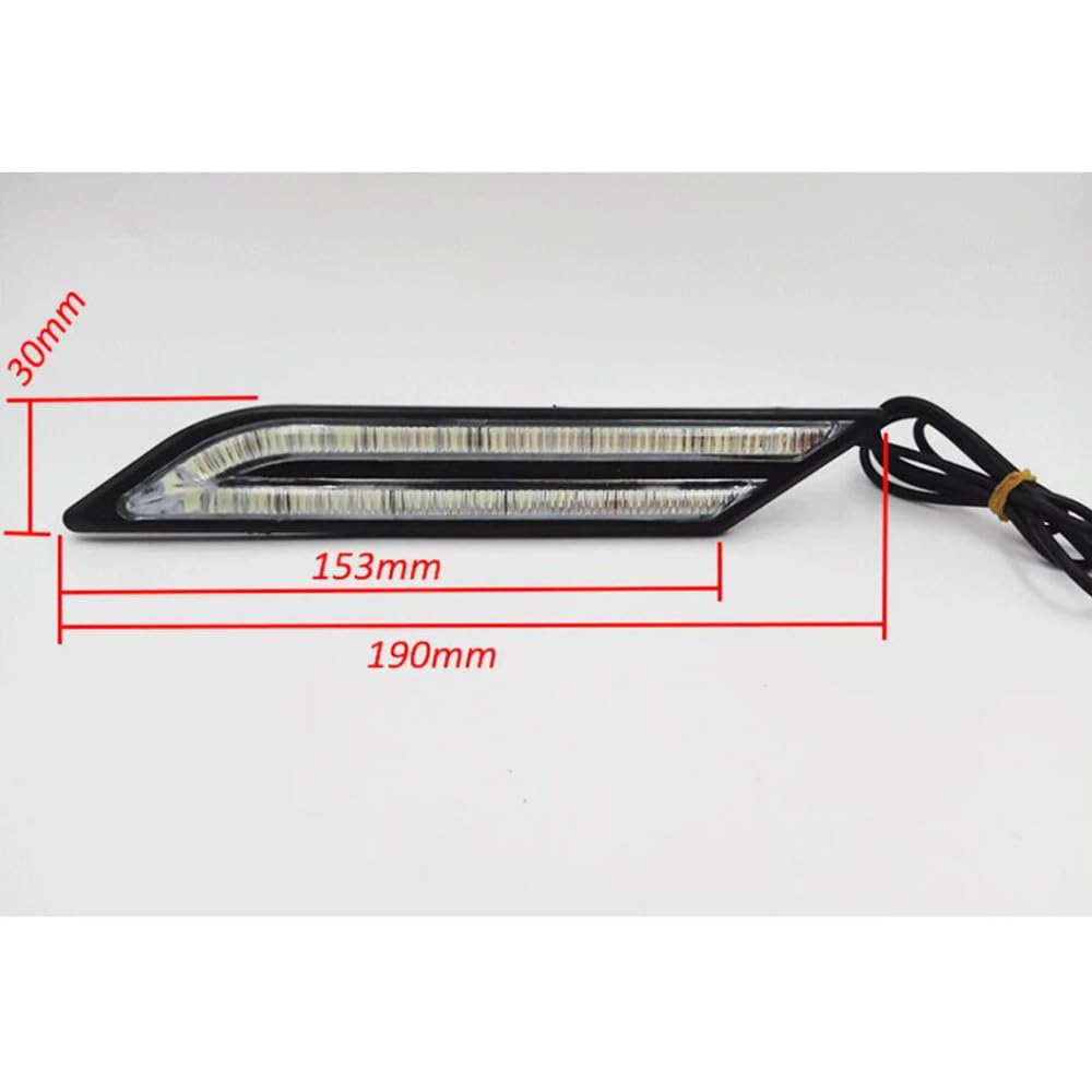 BAKUGO 2 Stück Auto Tagfahrlicht Super Helles Taglicht Universal Auto Styling Wasserdicht 33 LED-White