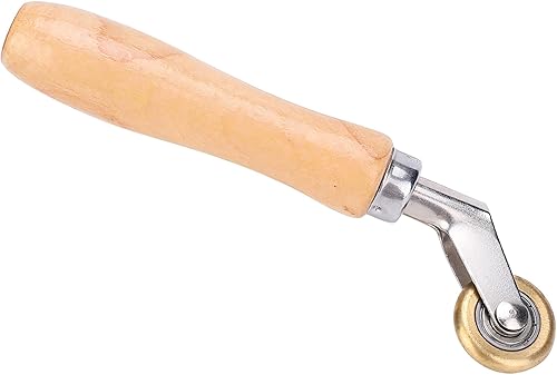 Miniatura 6 de Rodillo de mano de soldadura Material de membrana impermeable Costura de esquina Rueda de prensa de latón Penny Roller Herramientas para techos
