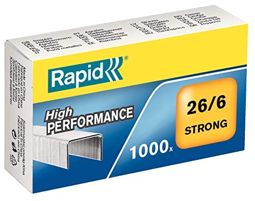 Preisvergleich Produktbild Rapid Heftklammern (26 / 6 mm, Strong, verzinkt) 1000 Stück