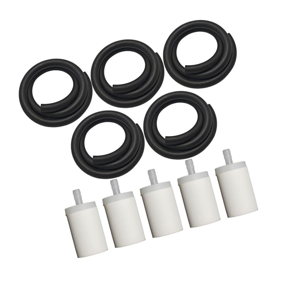 Filtros de combustible para motosierra 61 y 268, tubos flexibles de repuesto, 5 piezas