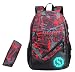 JiaYou Boy 20L Fashion School Bag Backpack with Florescent Mark 3 Sets/2 Sets(ColorG 2 Sets,20L)