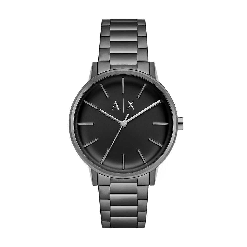Armani ExchangeWatch for Men, Quartz Movement and 42mm Case Size with Stainless Steel, Leather or Silicone Strap