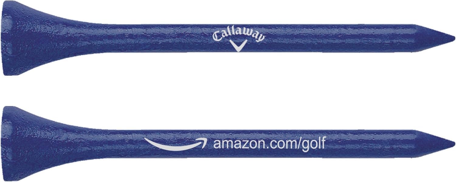 Callaway Holz Golf Tees, 100 Stück Tees (mehrere Farben und Größen erhältlich)