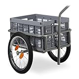 2 en 1: transporta cargas de hasta 50 kg gracias a este remolque para bicicleta o carretilla de mano