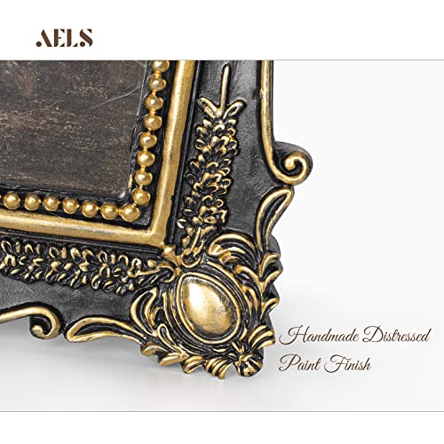 Aels 8X10 Inch Vintage Picture Frame, Elegant Antique Photo Frames With Glass Front, Photo Display, Tabletop Wall Hanging, Gift Ideas, Gold And Black #TOP4
