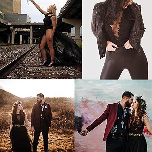 RARITYUS Women Sexy Lace Bodysuit Jumpsuit See Through Mesh Sleeveless/Long Sleeve Tops Swimsuit for Party Outfit2