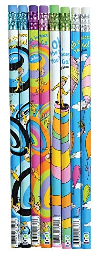 Raymond Geddes Dr Seuss Oh The Places You'll Go Number 2 Pencils For Kids (Pack Of 72) #TOP1