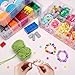 SGHUO 3-Tier Stackable Storage Container Box with Dividers-30 Compartments, Bead Organizers for Art Craft Storage, Washi Tape, Kids Toys, Jewelry, Beauty & Sewing Supplies