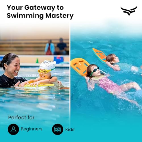 Image of VFK by Xtrim 25mm Extra Thick Swimming Kick Board, Swimming Floater for Adults & Kids, Kickboard for Beginners Training, Swim Float Pad with All Holding Angles, Equipment for Swimmers