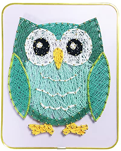 JEKEJIAJIU DIY String Art Craft Kit for Adults,Teens,Beginner,Kids.Include All Necessary Accessories and Frame, Adults Crafts Kit, Home Wall Decorations Unique Gift?Owl 7.9 × 9.8 inch?