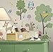 RoomMates RMK1398SCS Woodland Animals Peel and Stick Wall Decals , Black