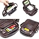 MANNUOSI Herren Schultertaschen business freizeit reise Henkeltaschen echtleder vintage Handtaschen Braun