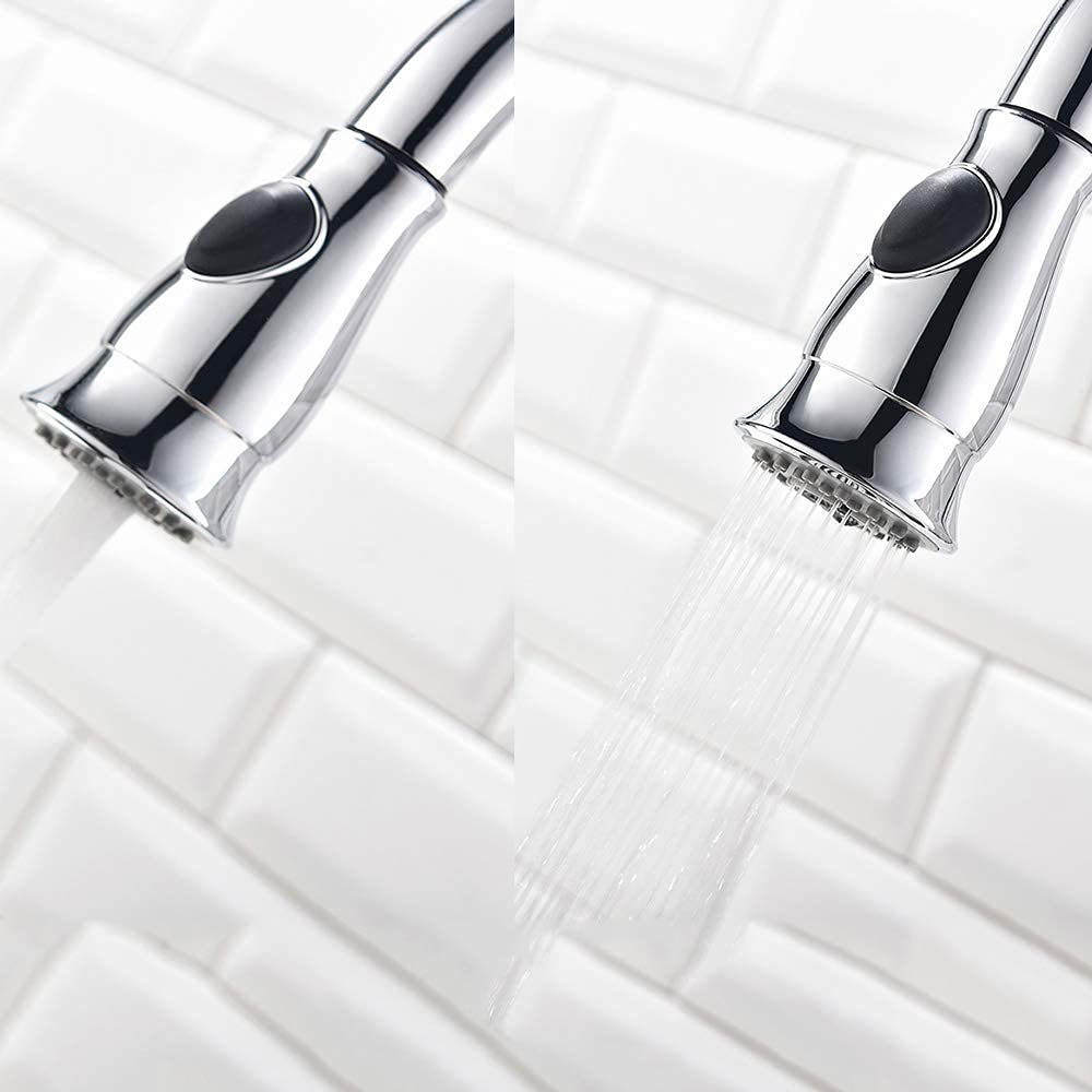 Rubinetti per lavello ， Rubinetto per lavello da Cucina Ottone 2 modalità Estraibile Rubinetti per lavabo con Miscelatore per Acqua Calda e Fredda monoforo Comfortable Anniversary