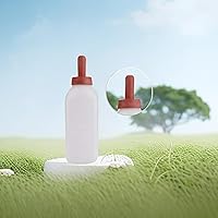 Vista 5 de Zerodis Alimentador de leche de ternero de 2L Tazas de botella de leche de ternero de lactancia Biberón de vaca sin mango Juego de tornillos Ordeño