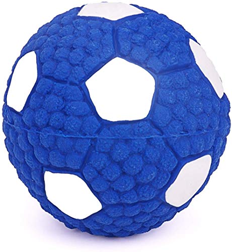 Image of EETOYS Petlicious and More Dog Latex Squeaky Football Toy for Puppies (Medium)