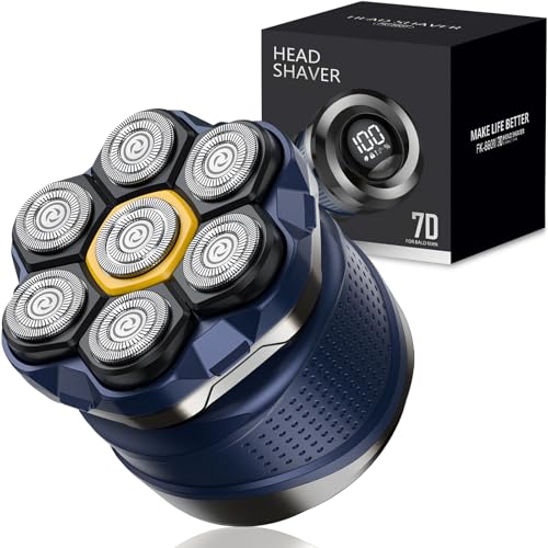 Afeitadora eléctrica de cabeza Phisco para hombres calvos con cabezales rotativos