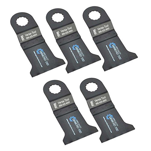 Versa Tool SB5B 45mm Bi-Metal Multi-Tool Saw Blades 5/Pack Fits Fein Multimaster, Rockwell, Sonicrafter, Makita Oscillating Tools