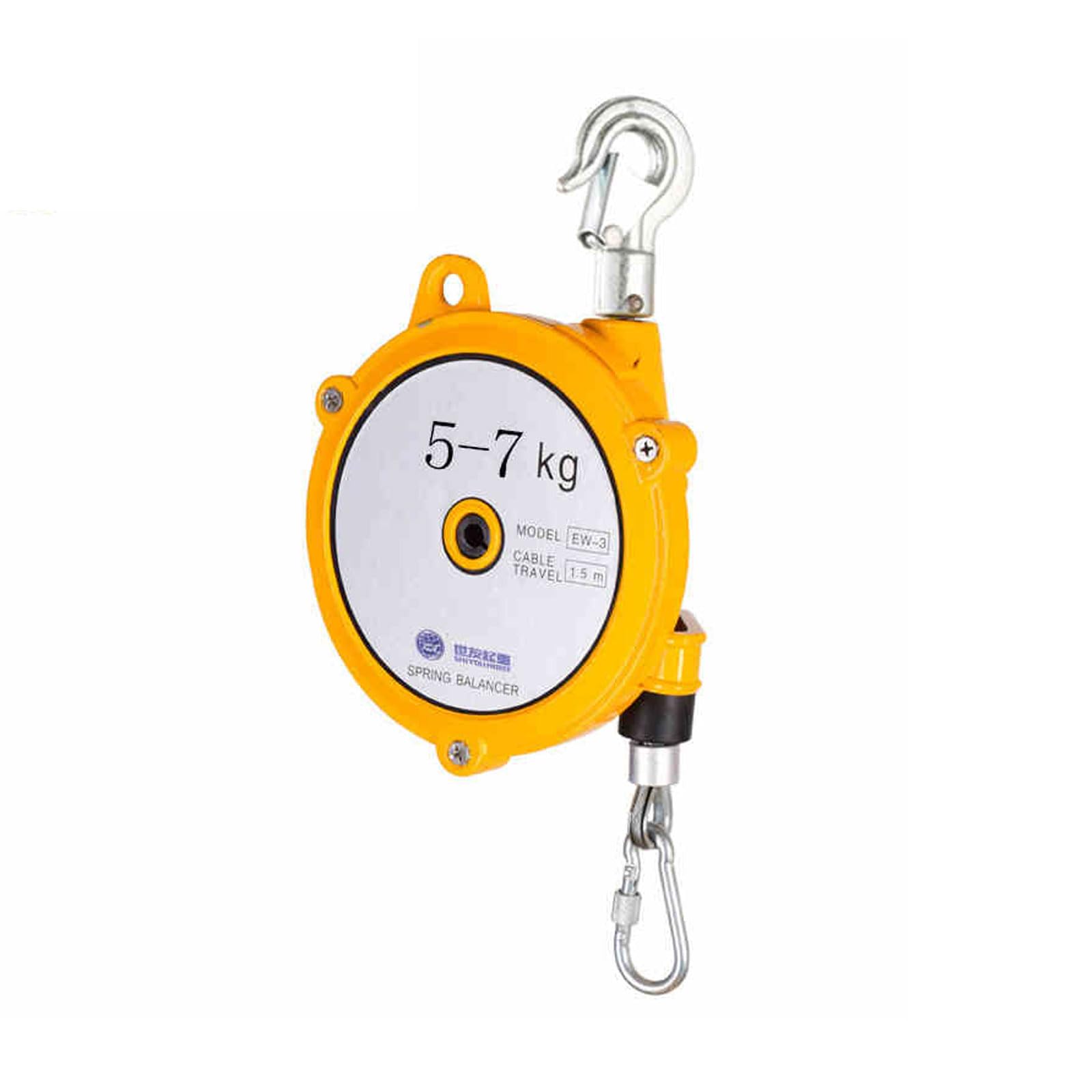 Spring Balancer retráctil,Balanceador de Resorte retráctil,Spring Balancer,Equilibrador de Resorte Colgante Ajustable Carga,Spring Balancer Tools,Longitud de Estiramiento de 1.5 m.