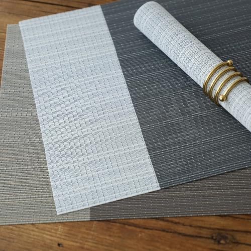 Sets de table rectangulaires lavables pour protéger votre table - 4