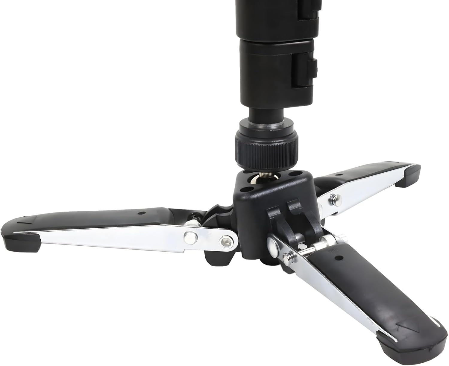 Aluminum Rifle Shooting Monopod, Gun Rack Hunting Shooting Stick with 360° Rotatable Tri-Stand Base Compatible with MLOK/KEYMOD - Adjustable 20-55.5in, 1.29lb